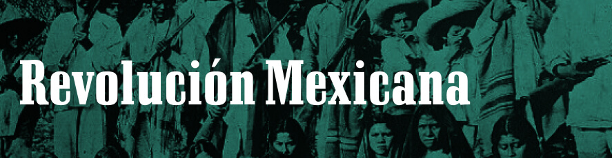 Banner con foto de anarquistas mexicanos
